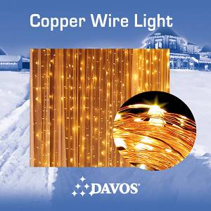 COP/LED300/12CT  Lampki Drucikowe 300 Punktów Świetlnych Kurtyna 2,5Mx1,2M